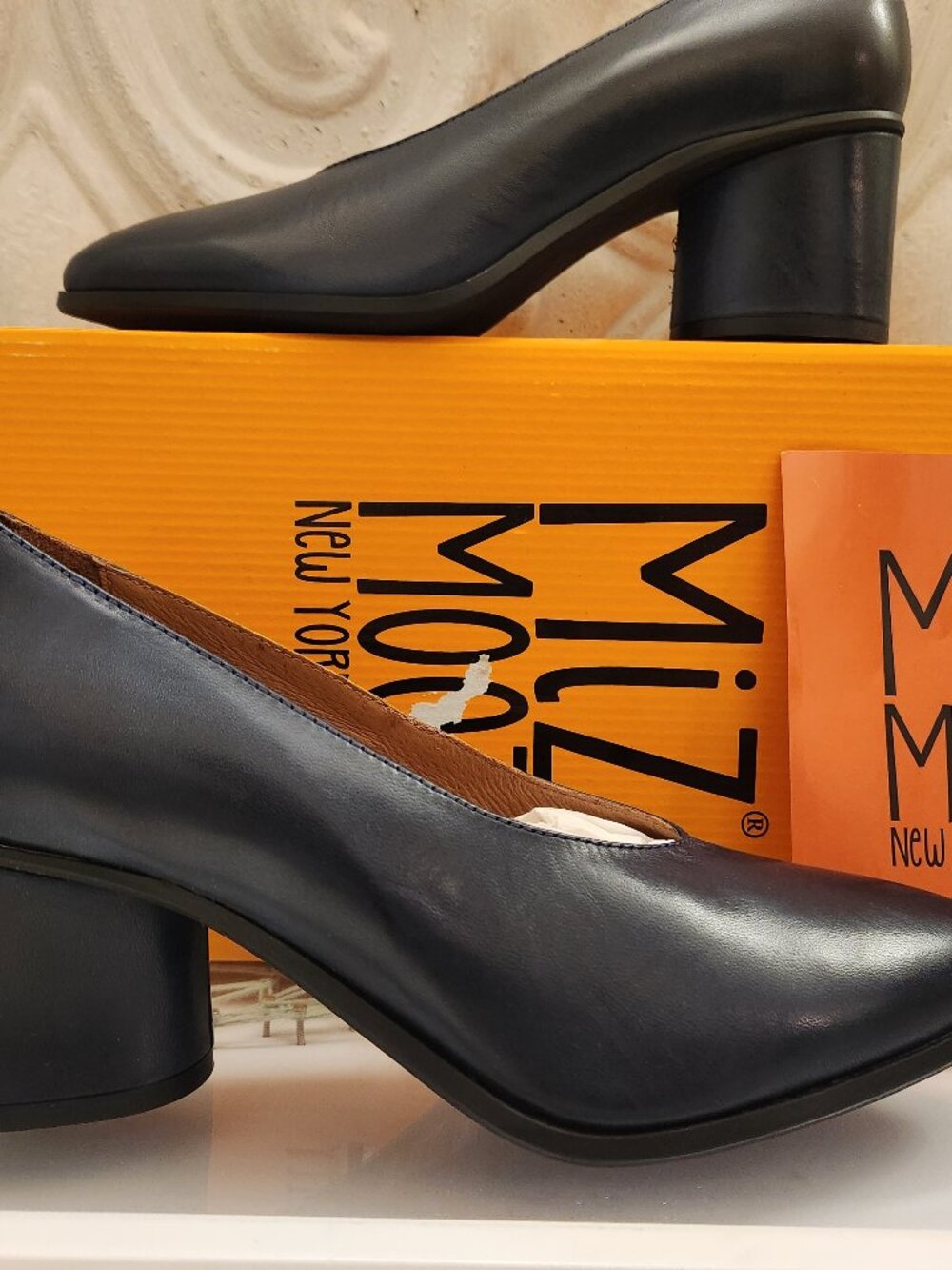 Miz Mooz NY Leather " Jazmine" Denim Pumps. NIB. Size EU 38/US 7.5-8